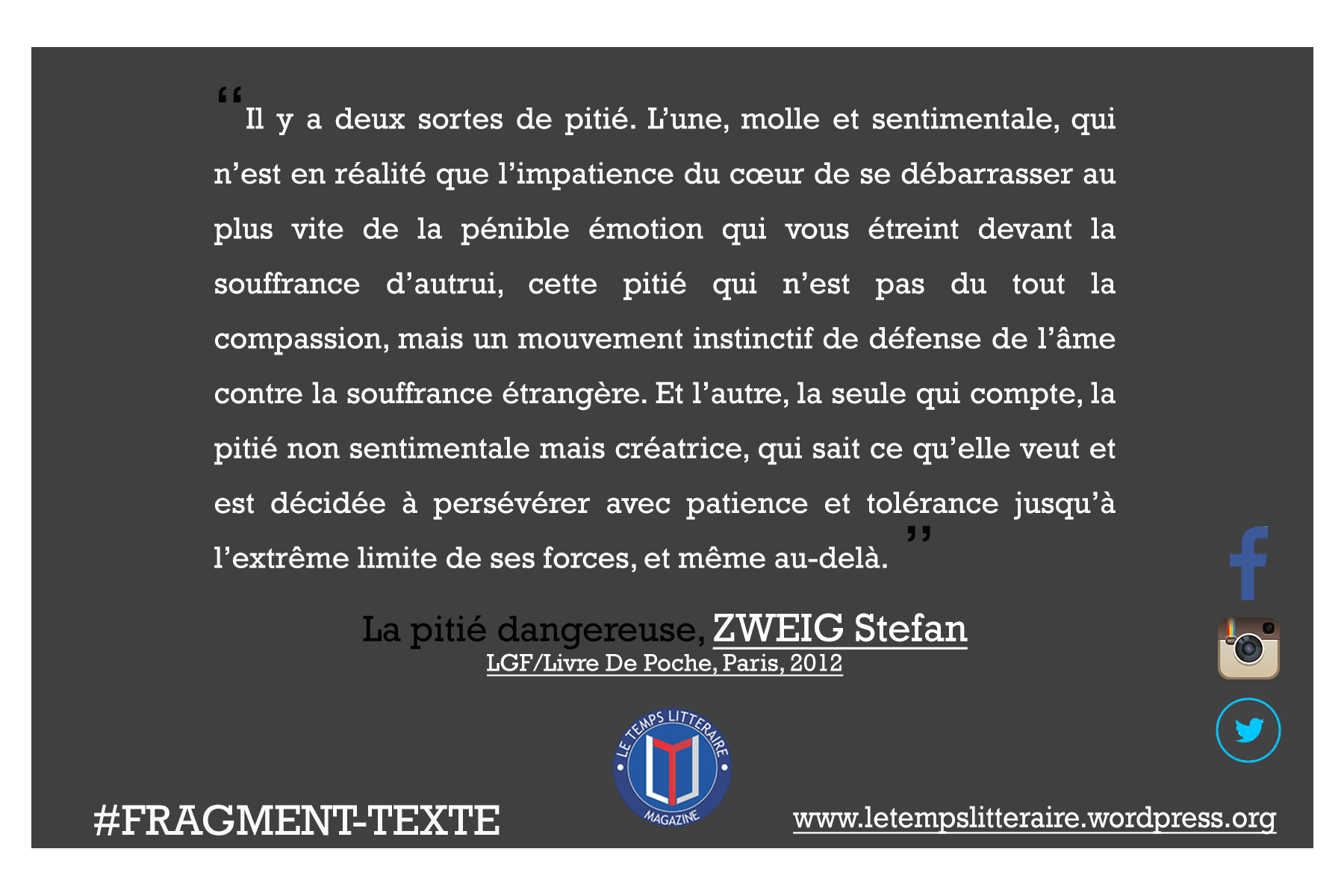 Fragment-Texte : Stefan ZWEIG