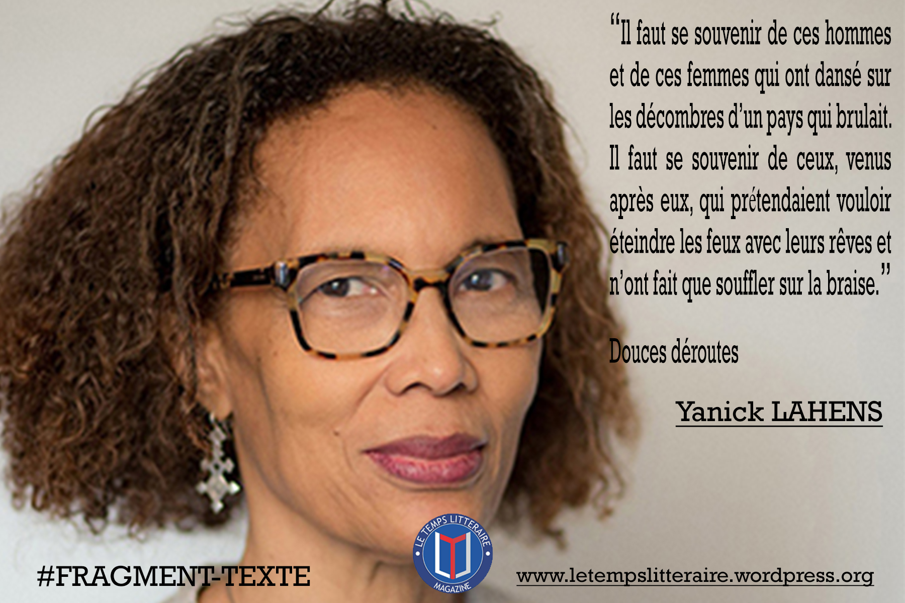 Fragment-Texte : Yanick LAHENS